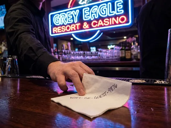 enter a promo code at Grey Eagle Resort & Casino