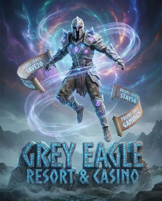 enter a promo code at Grey Eagle Resort & Casino